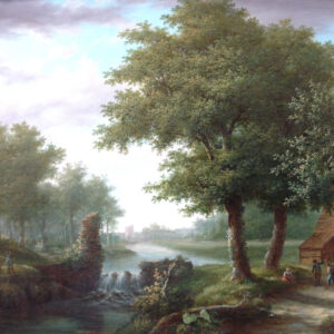 Eugène DETERRE "Paysage à la Cascade" - Galerie La Tour Camoufle