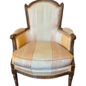 Bergère Louis XVI Bois Naturel - Galerie La Tour Camoufle