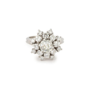 Bague Marguerite Diamants 1.80 Carats Platine