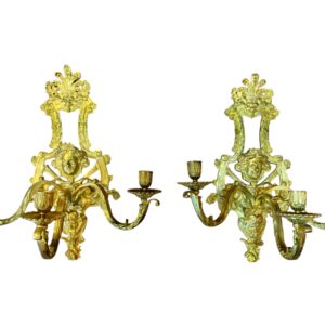 Paire d'appliques de style Louis XIV vers 1880