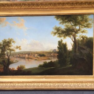 "Vue d'une ville, paysage animé", Jean Victor BERTIN