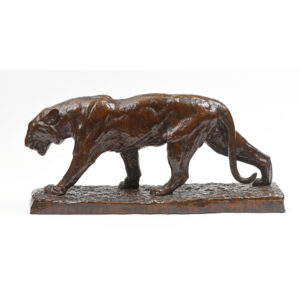 Albert HAGER - Lionne en marche - Galerie Paris Manaus