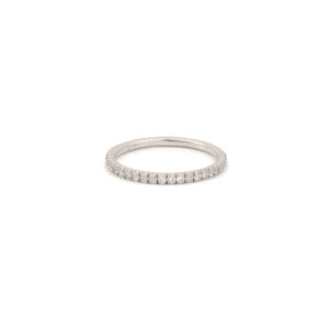 Alliance Demi Tour Diamants 0,23 carats Or Gris 18 Carats