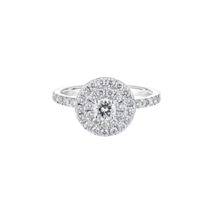 Bague Marguerite Rétroromantique Gemmyo Diamants Or Gris 18 Carats