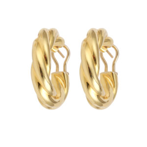 Créoles Torsadées Or Jaune 18 Carats