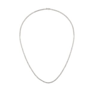 Collier Rivière Diamants 10.15 Carats Or Gris 18 Carats