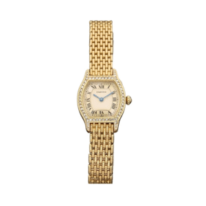 Montre Cartier Tortue Diamants Or Jaune 18 Carats